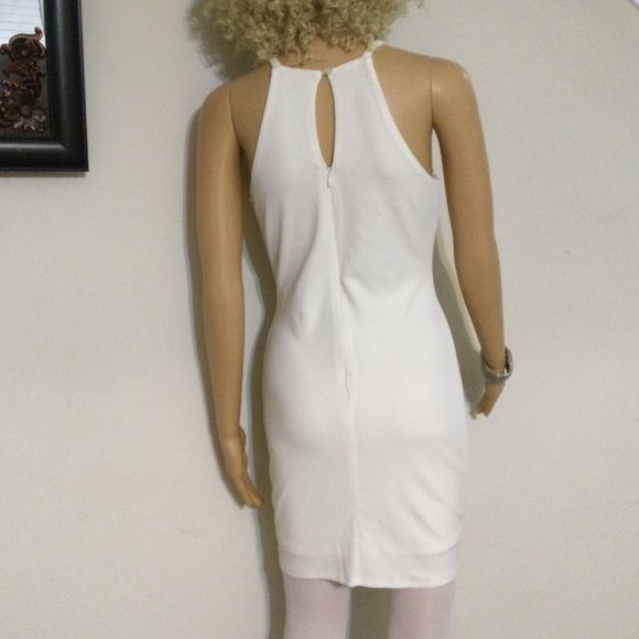 WHITE PARTY DRESS WITH SPARKLES!  MEDIUM - Picture 4 of 8